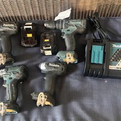 Makita 18 Volt Hammer Drill & Impacts 