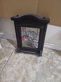 Stained Glass Tulip Wall Hanging Frame