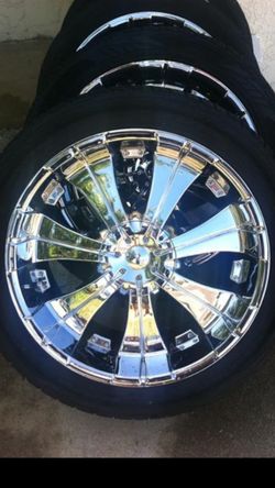 22" Veloche Villano chrome wheels/rims NO tires