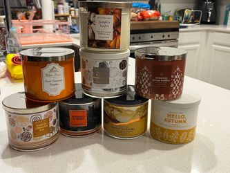 $20 each / Bath and Body Works 3-wick candles (Fall scents)