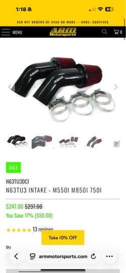 N63TU3 INTAKE - M550i M850i 750i
