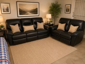 5 seater leather sofa set