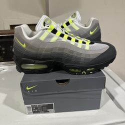 Nike Airmax 95 Neon Og Big Bubble Size 13 Men’s Brand New 