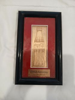 Coca cola bottle 5 years service