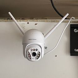 New Wifi Ptz Outdoor Security Camera Panning Intelligent Tracking Zoom Night Vision Flood Light Two Way Speaker