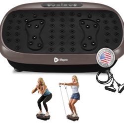 New Lifepro HexaPlate Lite Vibration Plate Exercise Machine, Magnetic Acupoints, Full Body Workout 