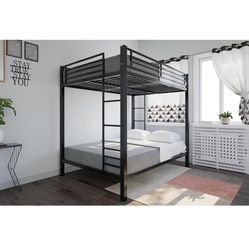 Bunk Double Bed Black 
