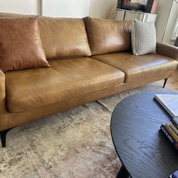 Leather Couch Perfect Condition Modern Design 