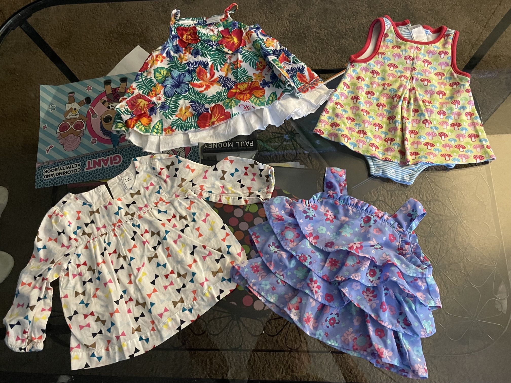 ✨ 4-Piece Baby 6 Months Girl Dress Set - Perfect for Spring/Summer! ✨