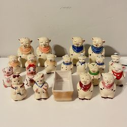 Shawnee Vintage Pig and Sailor Salt & Pepper Shakers Bundle