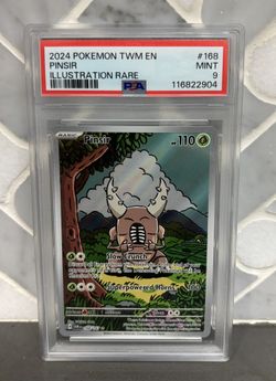 2024 POKEMON TWM EN PINSIR LLUSTRATION RARE PSA 9