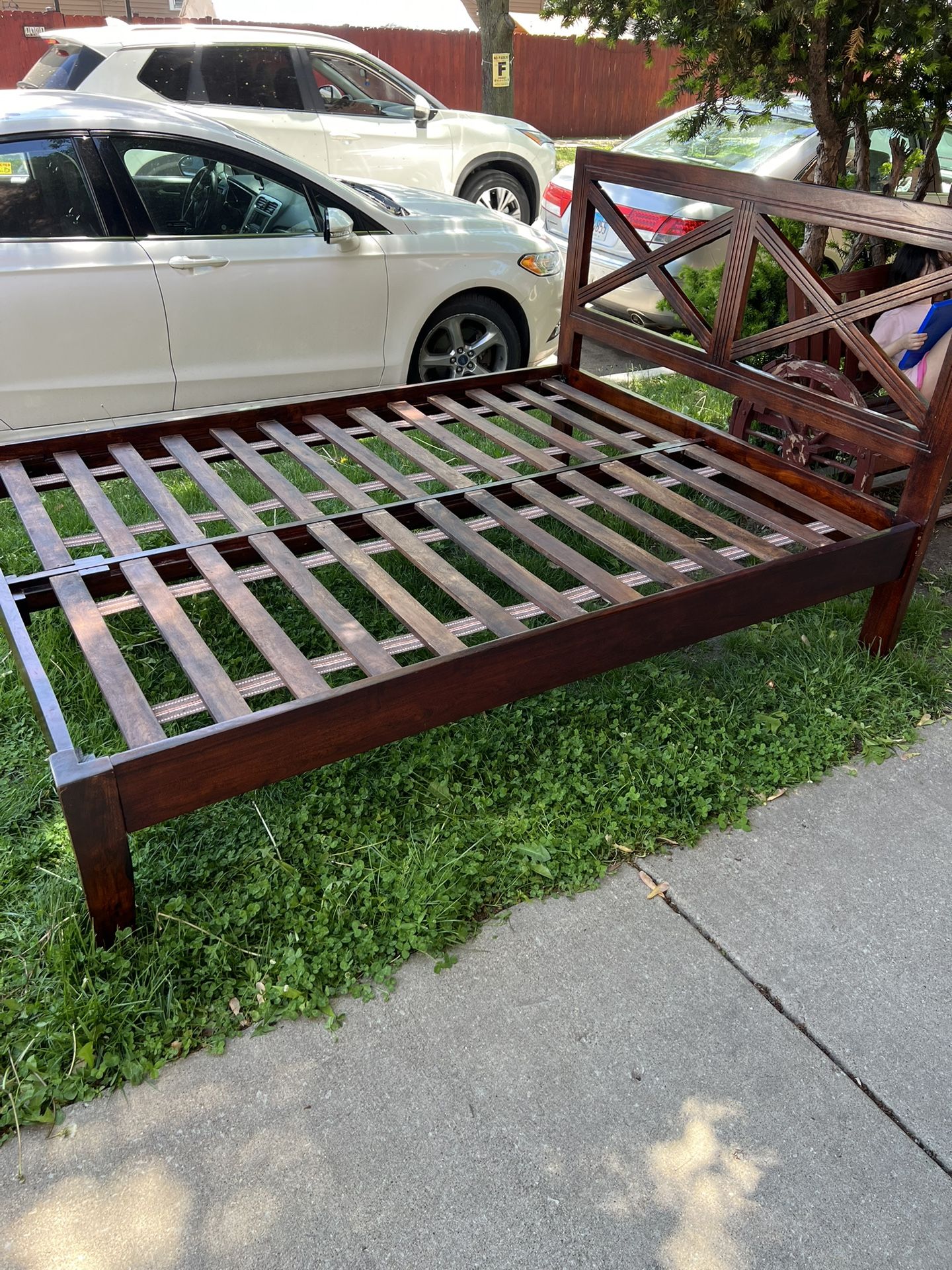 Solid Wood Queen Bed Frame