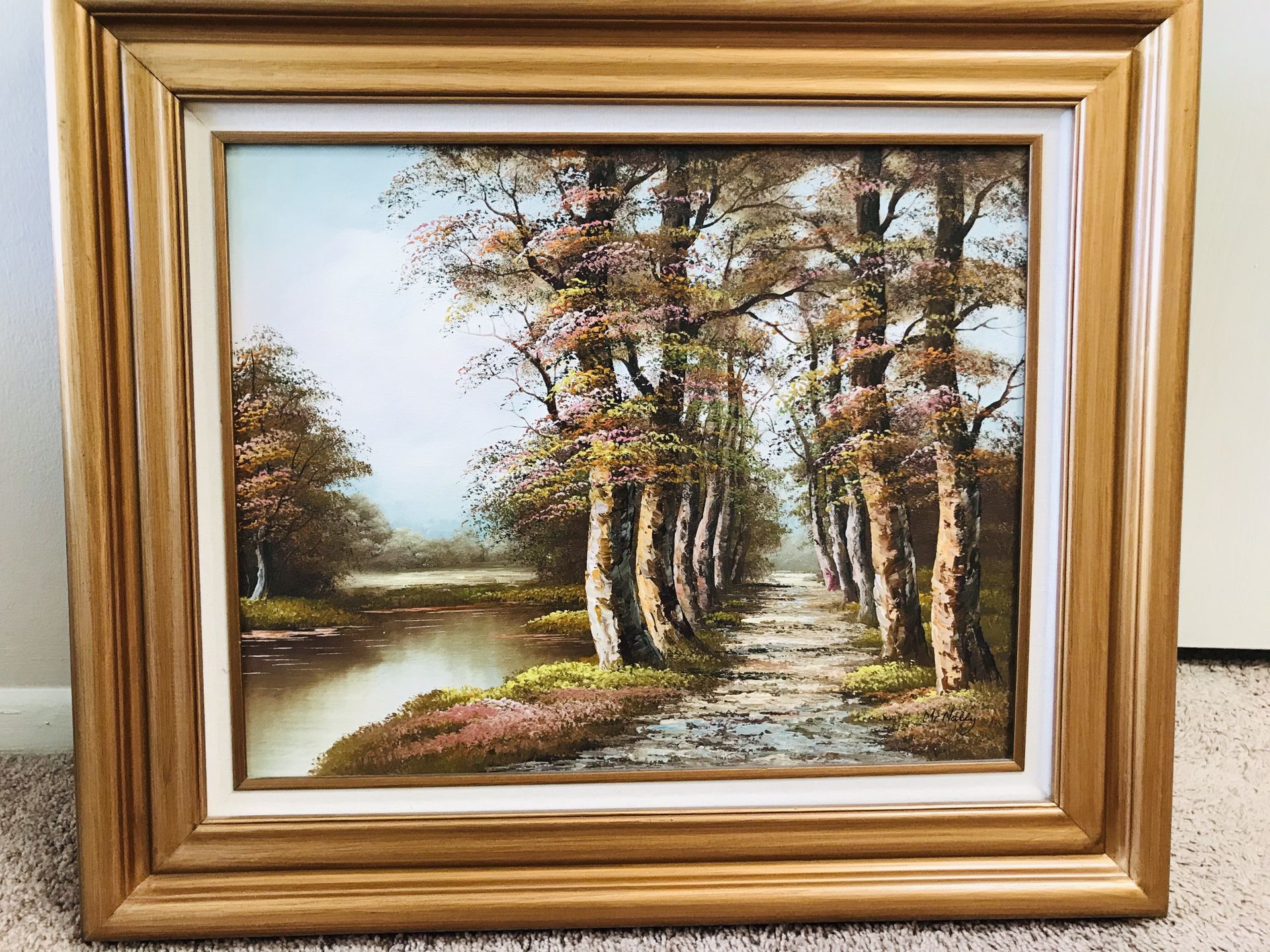 Vintage oil painting signed