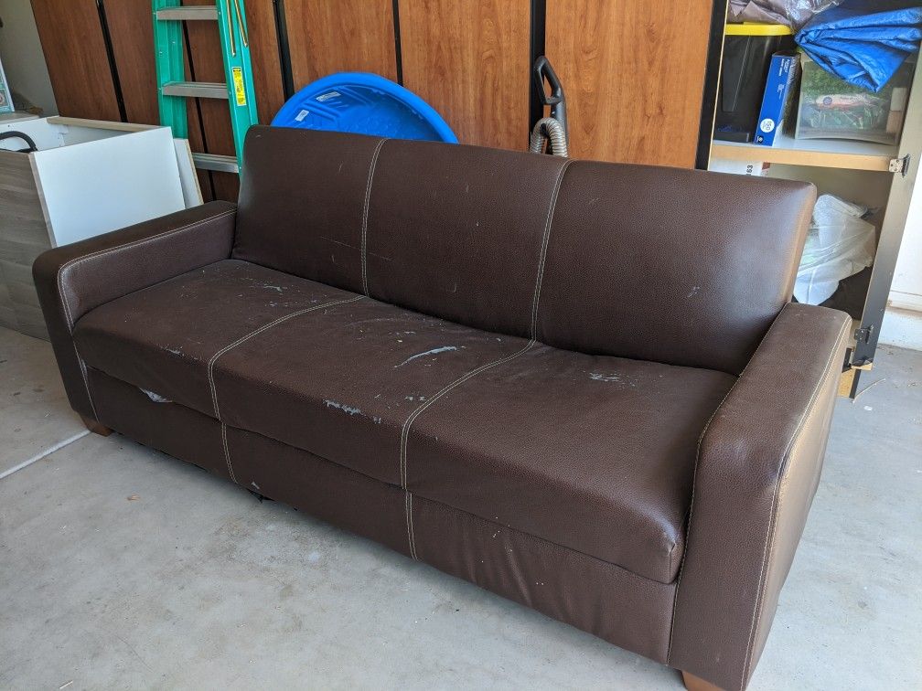 Ashley flip flop sofa futon with storage within - pick up for 10$ / price reduced!