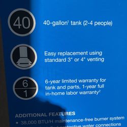 RHEEM WATER HEATER 