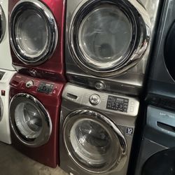 Samsung Set Washer And Gas Or Electric Dryers Front Load 