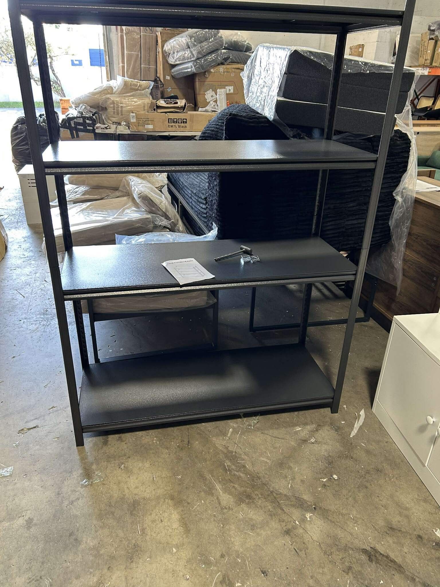 Garage Storage Shelves 4 Tier (45.5 “L x17.7 D x 63” H)