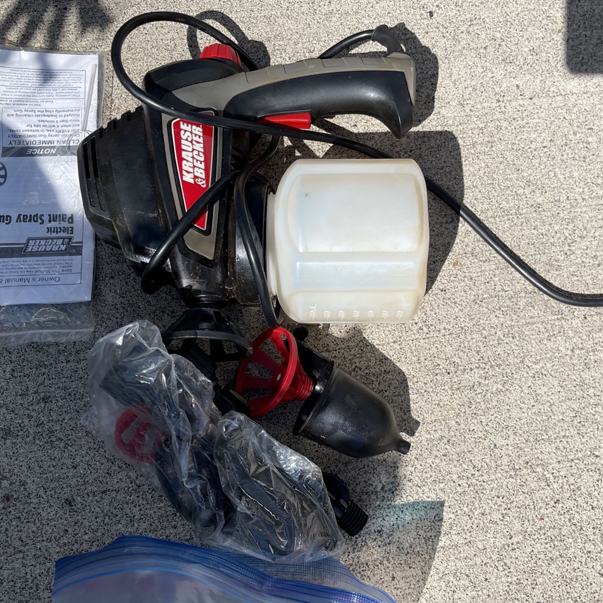 Electric Paint Sprayer Used Once Lots Of X tras