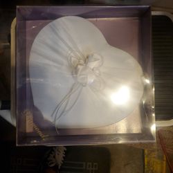 Wedding Guest Book- Heart Shape White