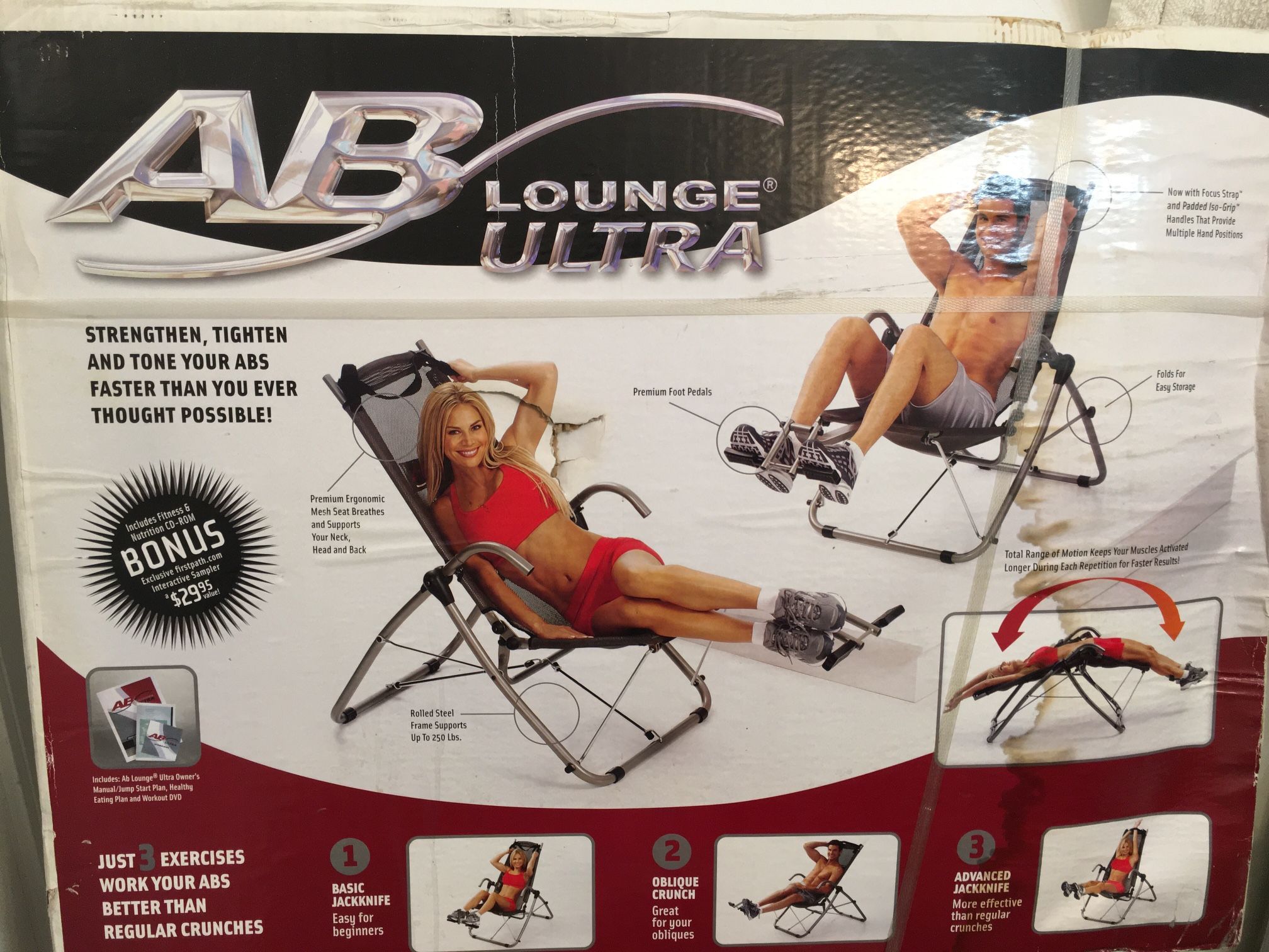 AB Lounge Ultra Sport Workout Exercise Chair