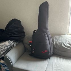 Fender Malibu Classic Acoustic Electric Guitar With Case