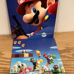 Vintage Nintendo Super Mario Bros Mario Kart School Folder