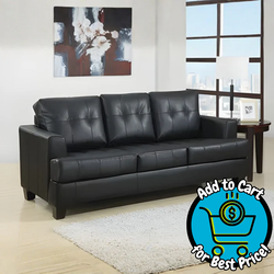 Samuel Transitional Black Sofa