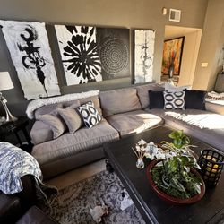 Custom-Made, Gray Sectional