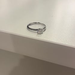 Real Diamond Silver Ring