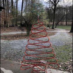 Vintage Neon Tube Lighted Christmas tree / 6ft 