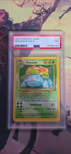 1999 Pokemon Venusaur Holo PSA 7 NM