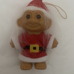 Vintage RUSS Santa Troll Ornament
