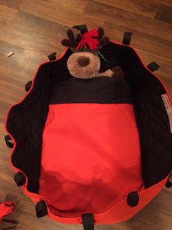 Orange Bugaboo Cameleon Stroller