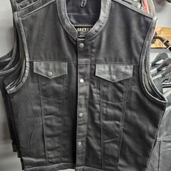 Denim Motorcycle Vest $100 FIRM
