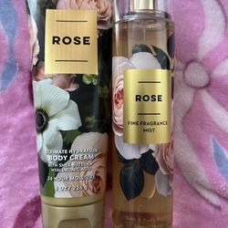 Rose Bath And Body Works Set