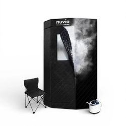 Nurecover Tropic® Home Steam Sauna - Portable Full-Body Coverage Sauna with Smart Steam Device, Foldable Chair, and Sweat Mat Included, NEW 
