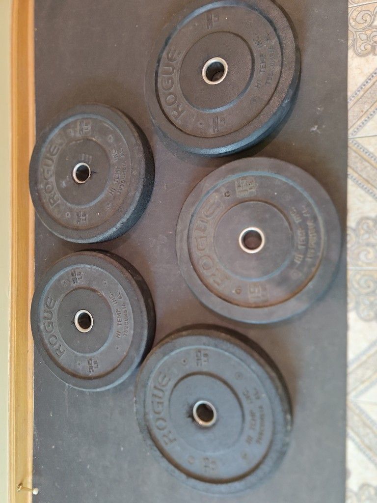Loose Hubs Rogue Bumper Plates