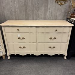 Newly Refinished Cream Credenza 