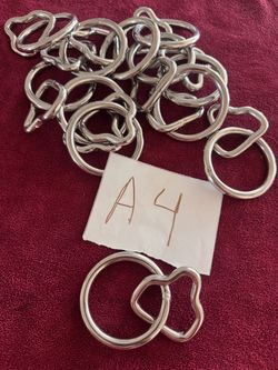 12pcs halter ring 1-1/2” x2” stainless steel for leather work     A4)