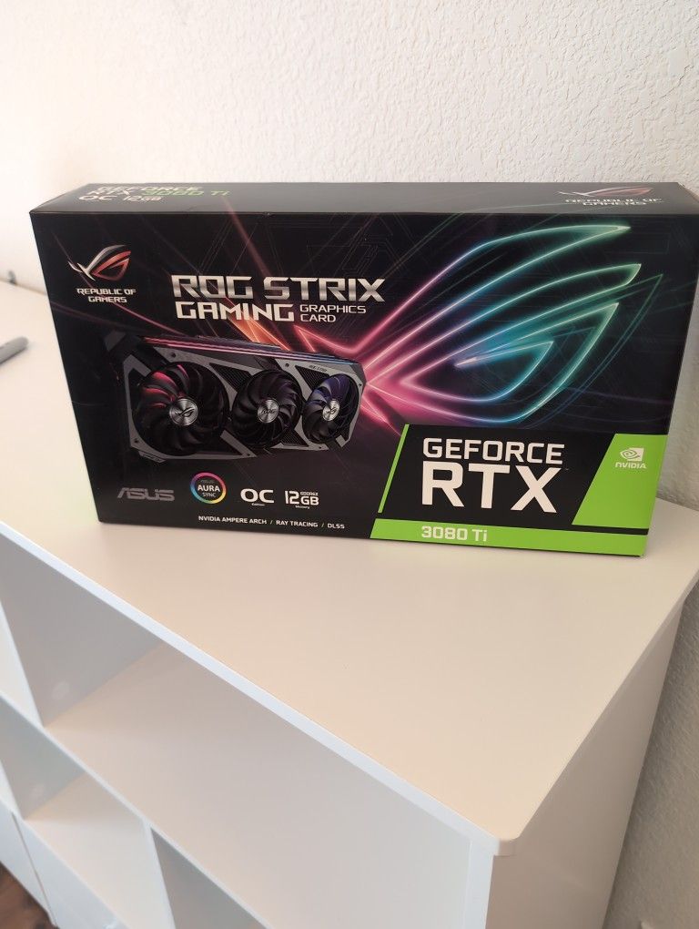 ASUS ROG STRIX GeForce 3080 TI OC Slightly Used, In Box