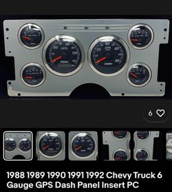 Dolphin Gauges 6-gauge mechanical dash cluster