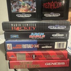 7 Sega G Genesis Game Cartridges