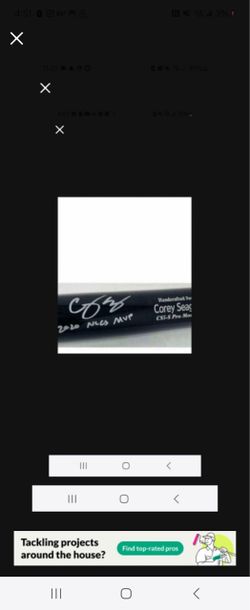 Dodgers Texas rangers corey seager mvp autograph bat