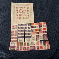 8 Books Of Stamps 