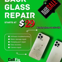 Back Glass Repairs Starting At Just $29!!!!