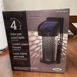 Solar post accent light ( 4 packs in box )