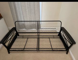 Futon frame or futon frame and mattress