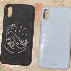 Laut Light Blue IPhone X Case And Generic Jeans Fabric IPhone X Case. $9 For Both
