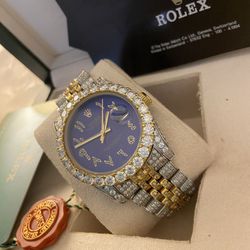 Gold Diamond Rolex Watch 