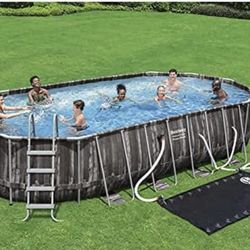 Best way 22’ X 12’ Oval Pool, Brand New